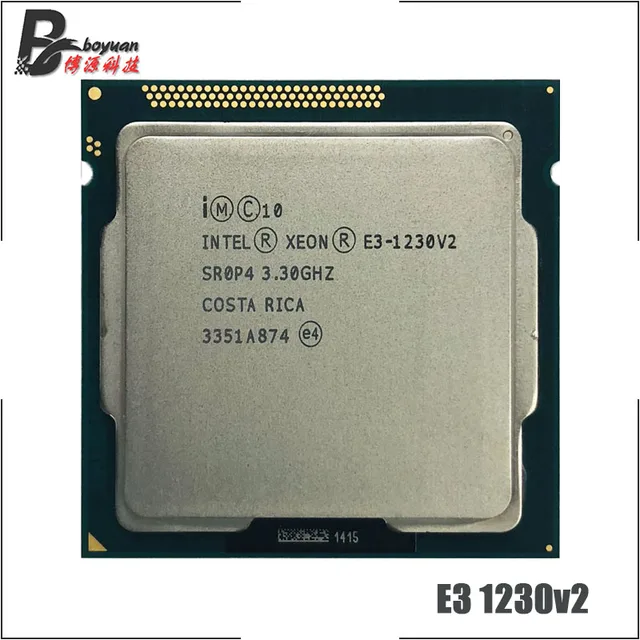 Procesador Intel Xeon E3-1230 v2 E3 1230v2 E3 1230 v2 3,3 GHz Quad-Core, 8M 69W LGA 1155