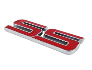 

chrome Red SS for Monte Carlo Malibu Trailblazer Impala Emblem Badge Sticker
