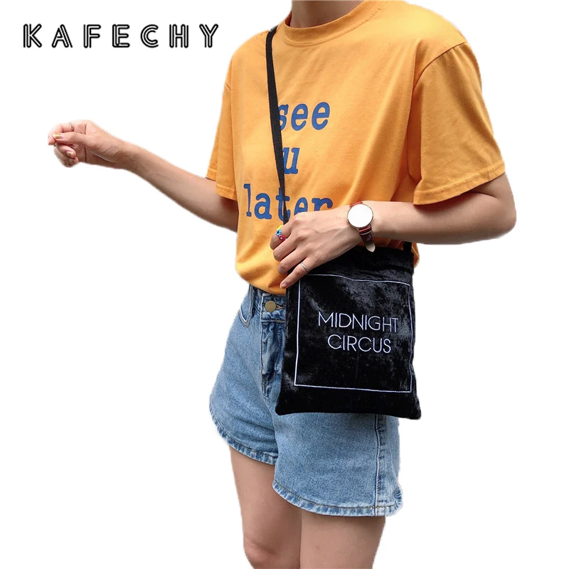 

Small Shoulder Bags For Women 2019 Velvet Bag Casual Student Girls Crossbody Bag Letter Handbags Shopping Bags Bolsa Feminina