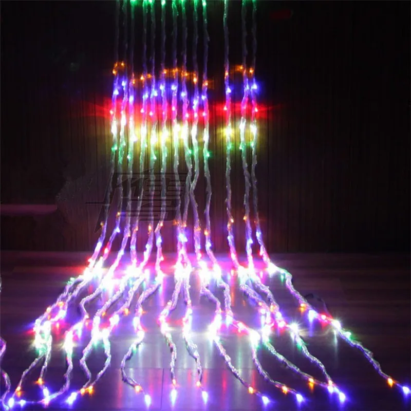 

Fairy 6x3m 600 leds Waterfall LED Landscape String Light New Year Christmas Garland Wedding lamp luminaria chandelier decoration