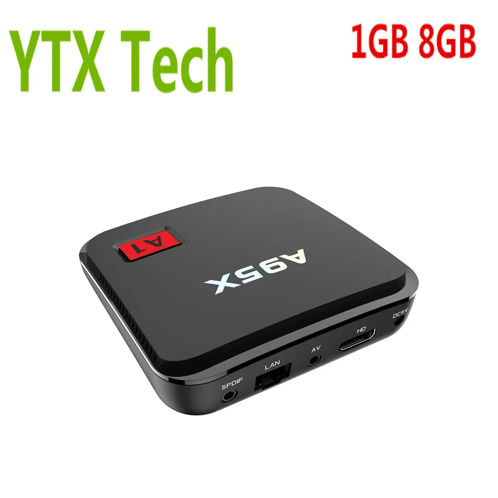 

20PCS [A95X A1] Full HD Media Player H.265 4K Support 1GB/8GB 2GB/16GB Quad Core Android 6.0 Amlogic S905X A95X A1 Smart TV Box