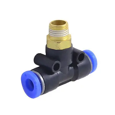 

1/8" PT Male Thread to 6mm One Touch Push In T Shape Quick Coupler Coupling