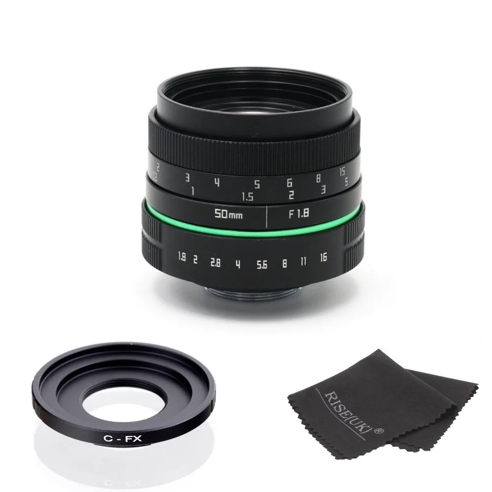 

New 50mm f/1.8 C mount CCTV camera Lens APS-C sensor for Fujifilm FX X-M1 X-T1 X-E2 XA1