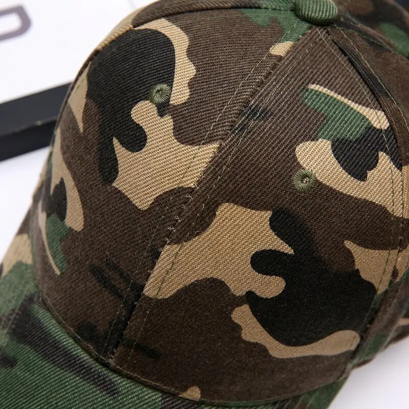 Камуфляжная кепка snapback из полиэстера бейсбольная без вышивки Мужская и шляпа для