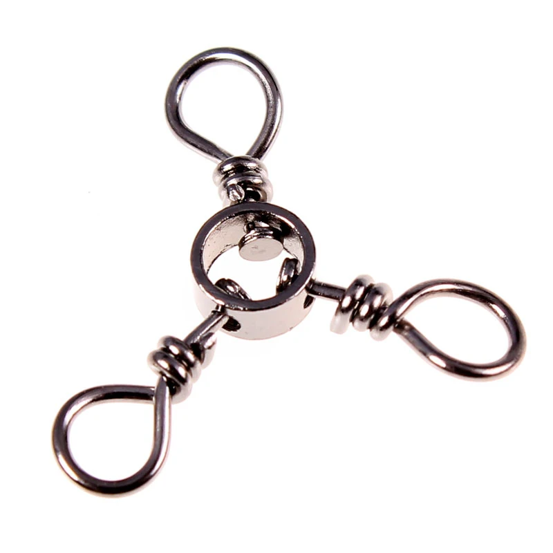 

100pcs Crossline (3 Way) Fishing Swivel Fishing Tackle Fishing Accossory Size 6# Free Postage!!!