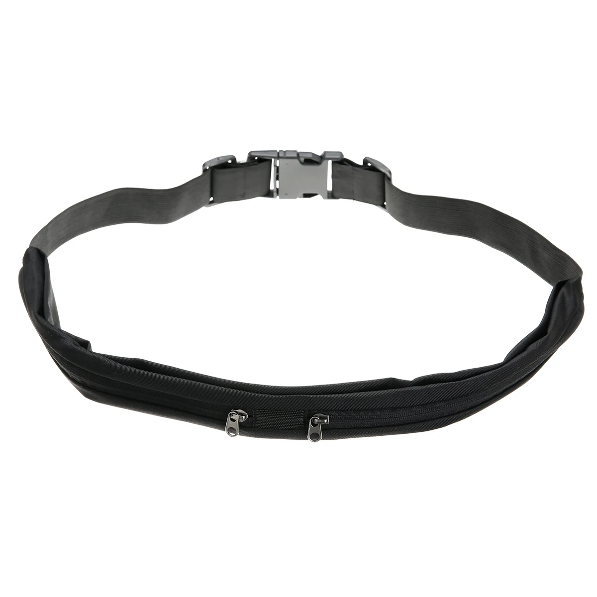 Mayitr Unisex Single Double Sports Waist Bum Bag Fitness Running Belt Pouch Travel Waist Pocket Jogging Sports Adjustable Strap