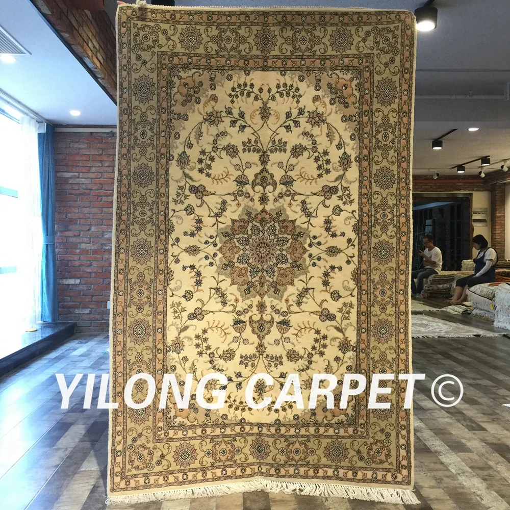 Yilong 4 'x 6' классический персидский дизайн ручной работы Восточный коврик с