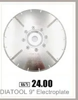 DIATOOL 5" Electroplated diamond cutting & grinding disc Bore 22.23 Diameter 125MM Both side coated diamond saw blade