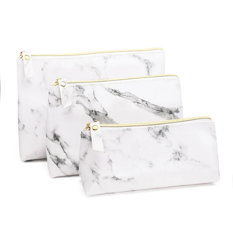 

Marble Pencil Case Creative Large Capacity Pencil Bag Stylish Pencilcase Makeup Bags For Girls Gifts School Supplies Stationery