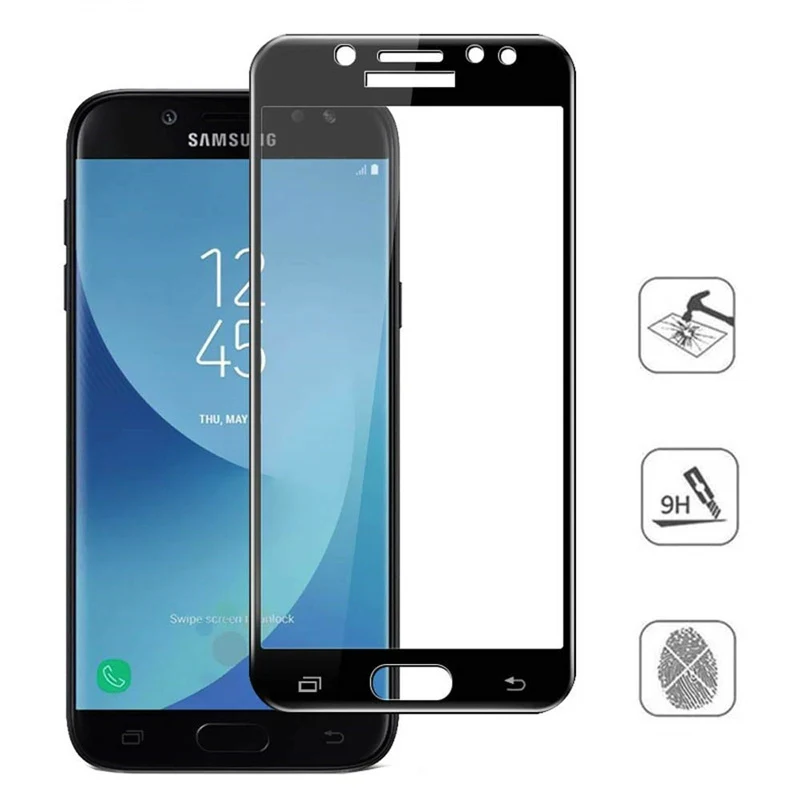 Закаленное стекло с полным покрытием для Samsung Galaxy J7 2017 J730 NEO Core J701 2016 Защита экрана