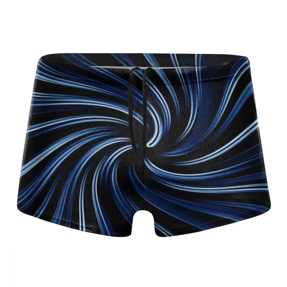 

Rotating Whirlpool Pattern 3D Printing Speedo Men's Bathing Male Swimming Trunks Men Boxer Swimwear Sexy Low Waist