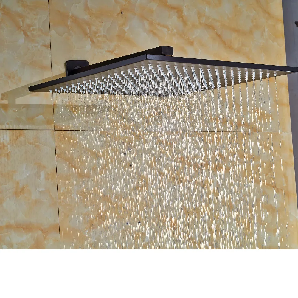 16 inch Bathroom Top Shower Head Oil Rubbed Rainfall Over head Sprayer