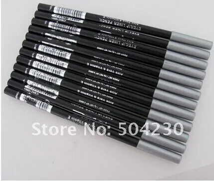 12 шт./лот, брендовый цвет, коричневый или черный карандаш для глаз, карандаш для глаз, темно-кофейный цвет, макияж глаз/Карандаш для губ