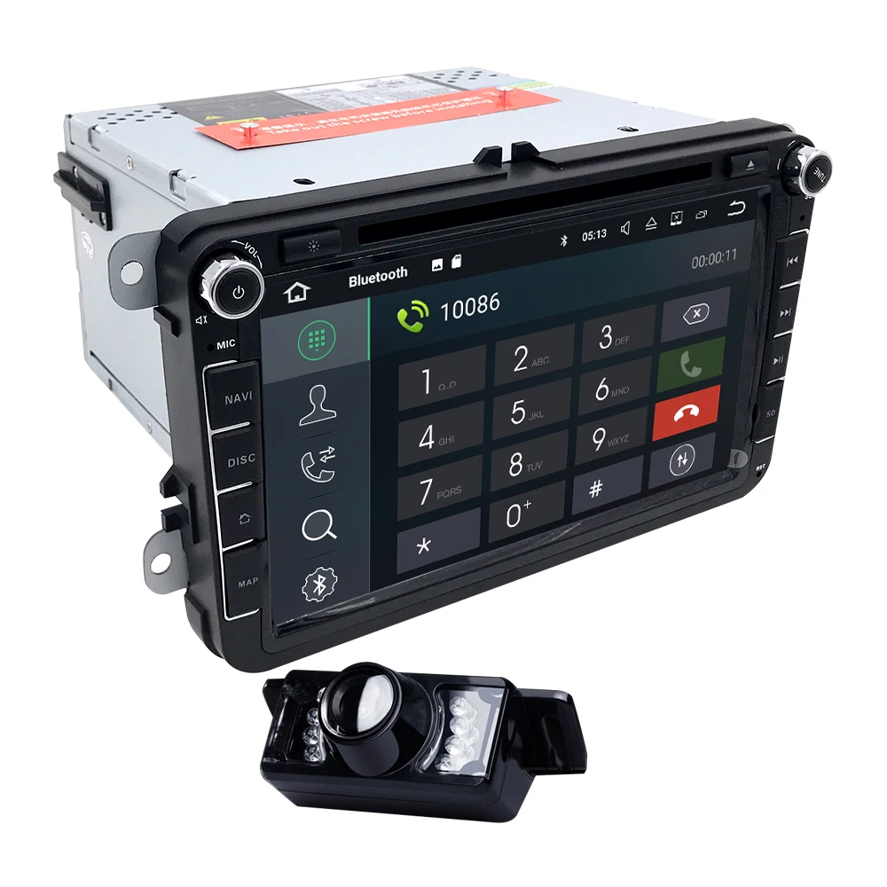 Excellent Hizpo AutoRadio 2 Din Android 8.0 Car DVD Multimedia for skoda octavia 2 3 superb 2 VW T5 passat b6 b5 cc seat leon altea Golf 5 4