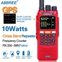 ABBREE AR-889G 10W GPS Walkie Talkie 3000mAh SOS 999CH Night Backlight Duplex Repeater Dual Band Dual Receiving Hunting CB Radio