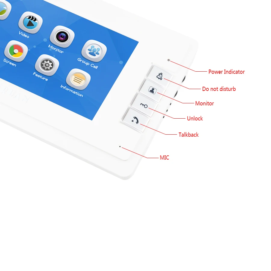 Главная Видео-телефон двери голос/видео Запись домофон Системы комплект с 7 ''мониторы + Водонепроницаемый пароль доступа мини камера 1V2