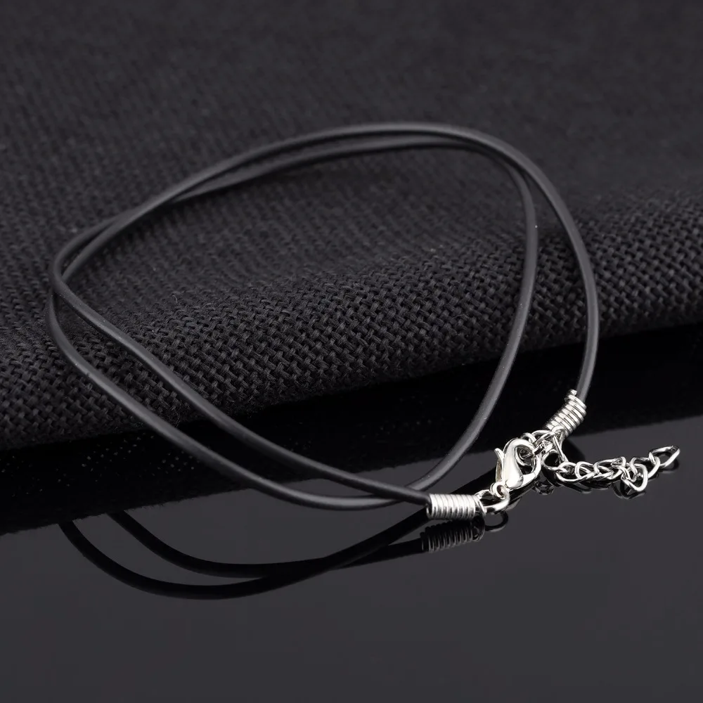

Leather Cord Chain with Stainless Steel Lobster Clasp for Making Jewelry