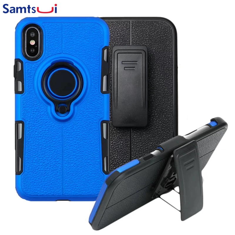 3 в 1 полный защитный чехол для iPhone XMAX X XS вращение автомобиля палец кольцо Крышка XR