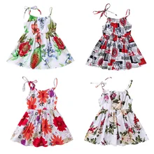 MUQGEW/Одежда для маленьких девочек; одежда для маленьких девочек; комплект принцессы с цветочным рисунком и подсолнухом; пляжные Вечерние Повседневные платья; conjunto menina roupa