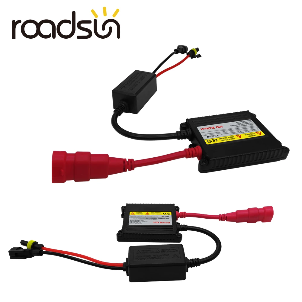 Roadsun 55W 35W Ignition Unit Block Xenon H1 H3 H4 H7 H11 9005 9006 Ballast Conversion