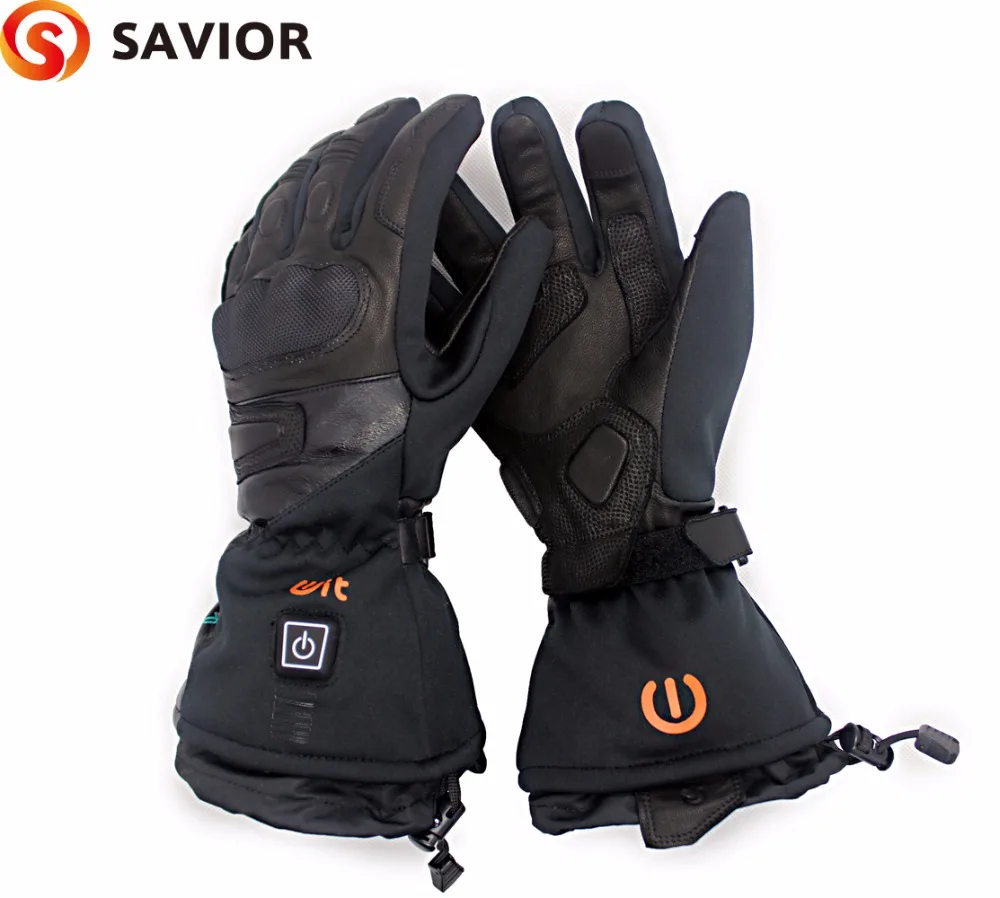 

SAVIOR S-10 Winter Heated heating Gloves for Outdoor Sport Fishing Hiking Skiing Riding Temperature Adjusted Men and Women