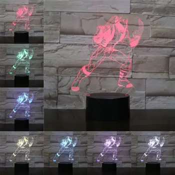 

Wolverine 3D Lamp Cartoon Figure Night Light LED Bulb Multi-color Mercenary Superhero Christmas Gifts For Children Home Deocr