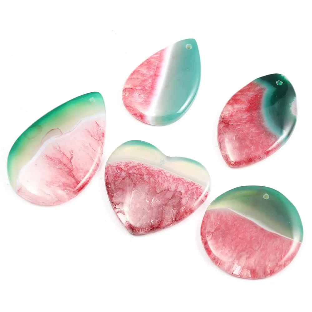 

New DIY Jewelry 5 Piece Set Pendant Punch Irregular Natural Stone Hot Sale Charm Necklace Jewelry Necklace Manufacture