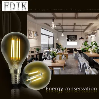 

G45 Retro LED Filament Bulb E27 LED Bulb 2W 4W 6W 8W 220V 240V Edison Bulb Lamp E14 Vintage Glass Candle Lights Lighting