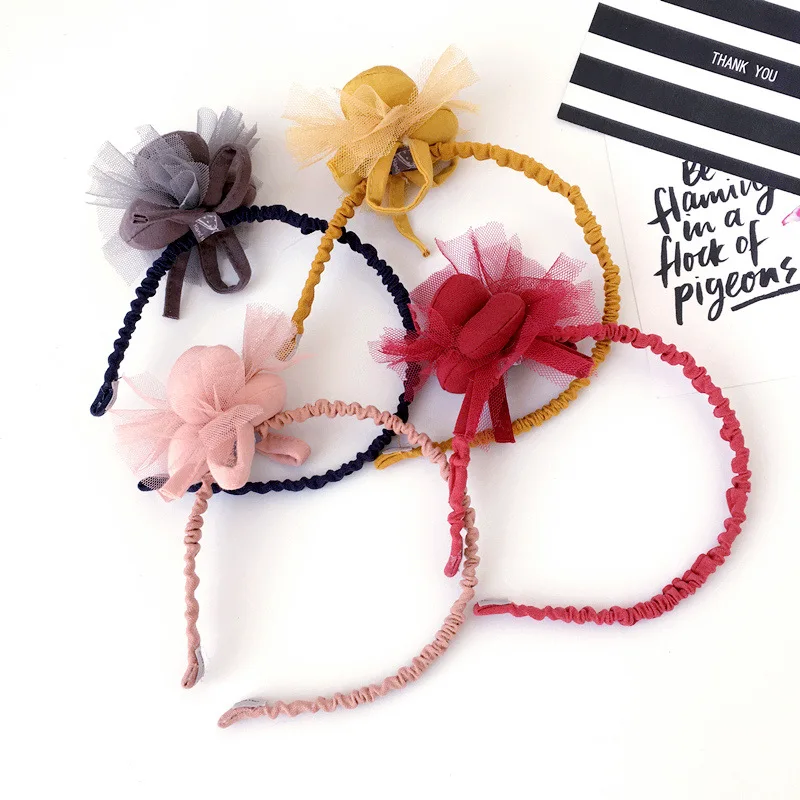 Handmade Cloth fox animal modeling Headband Girl Flower Hairbands cute ...