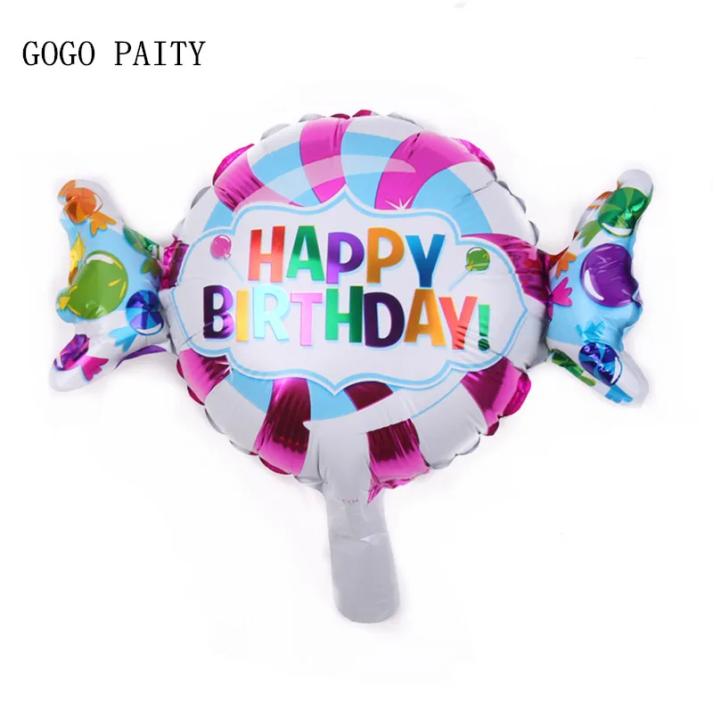 

GOGO PAITY Free Shipping New 1pcs candy film Foil Balloons Wedding Banquet baby birthday party decoration balloon