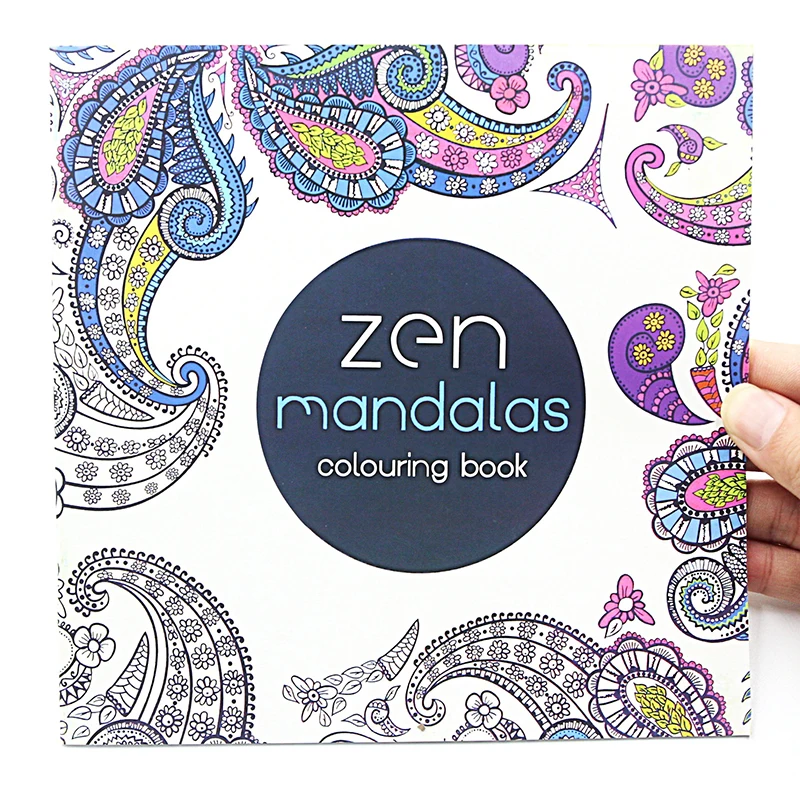 1 PCS 24 Pages Mandalas Flower Coloring Book For Children Adult Relieve Stress Kill Time Graffiti Painting Drawing Art Book