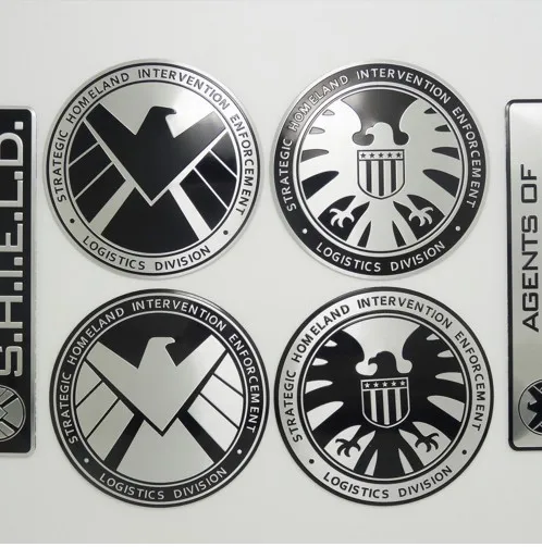 

Multitype Personalized Stickers Marvel Agents of Shield Sticker Emblem Badge Car Styling Car Decals Creative Auto Accessorie