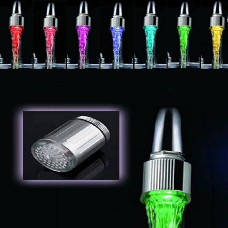 SOLEDI 7 Colors LED Water Faucet Stream Light Automatically Changing