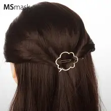1 шт. заколка для волос милая Золотая заколка из металлического сплава заколка для волос женские Инструменты для укладки для свадебной вечеринки клуба Прямая