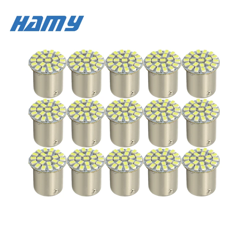 

10x P21W 1156 Ba15s 1157 Ba715d Car LED Bulb Trun Signal Light 12V Auto Tail Parking Brake Back Reverse DR Lamp Red Yellow White
