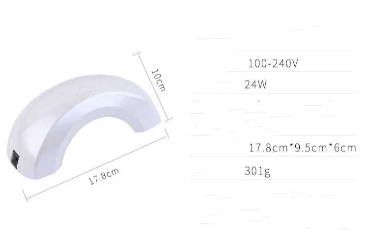 24/30 Вт УФ светодиодный светильник Сушилка для ногтей светодиодный s УФ лампа для ногтей, отверждающая УФ-гель для ногтей 3 вида стилей лампа для ногтей - Цвет: Egg-shaped