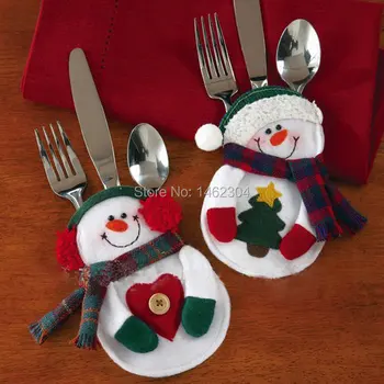 

papai noel Christmas Knifes and Folkssanta Snowman Decoraiton enfeites de natal