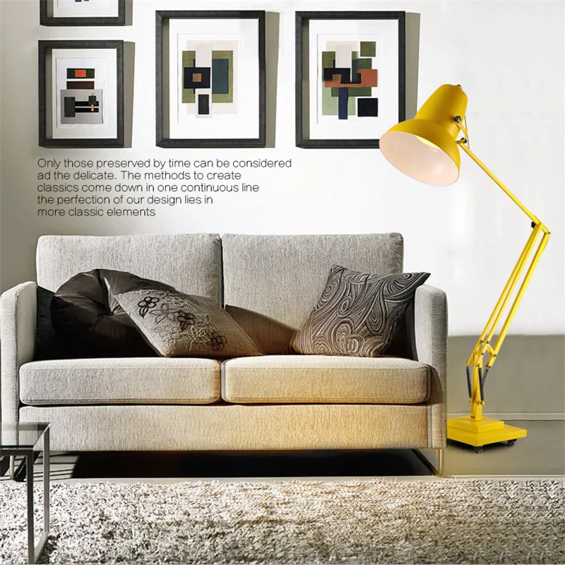 

modern floor lamp Nordic giant oversize LED floor lights creative living room bedroom telescopic iron vertical Lighting Fixtures