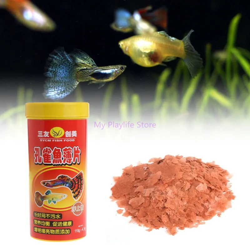 

Aquarium Fish Tank Food Fish Forage Thin Flakes For Tropical Fish Small Marine Fish Ornamental Feeding Nutrition Products C42