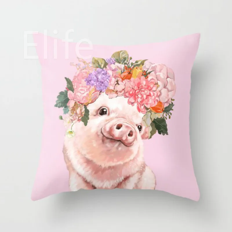 baby-pig-with-flowers-crown-pillows