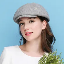 Осень и зима Козырьки унисекс для отдыха утепленная одежда зимняя шапка прилив шерсть шляпа плед модные бейсболки D352