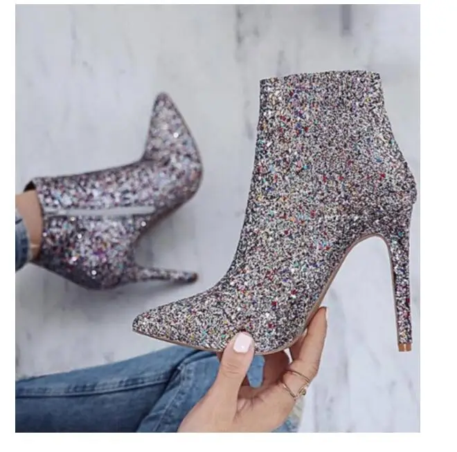 Glitter ankle shoes Clearance