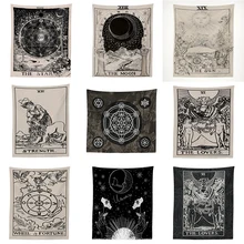 India Mandala Tapestry Wall Hanging Sun And Moon Wall Tapestry Wall Carpet Psychedelic Tapestry Witchcraft Wall