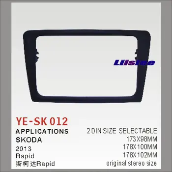 

2 DIN ABS Frame Panel Fascia For Skoda Rapid 2013 Aftermarket Car Stereo Radio DVD Player GPS Navi Installation