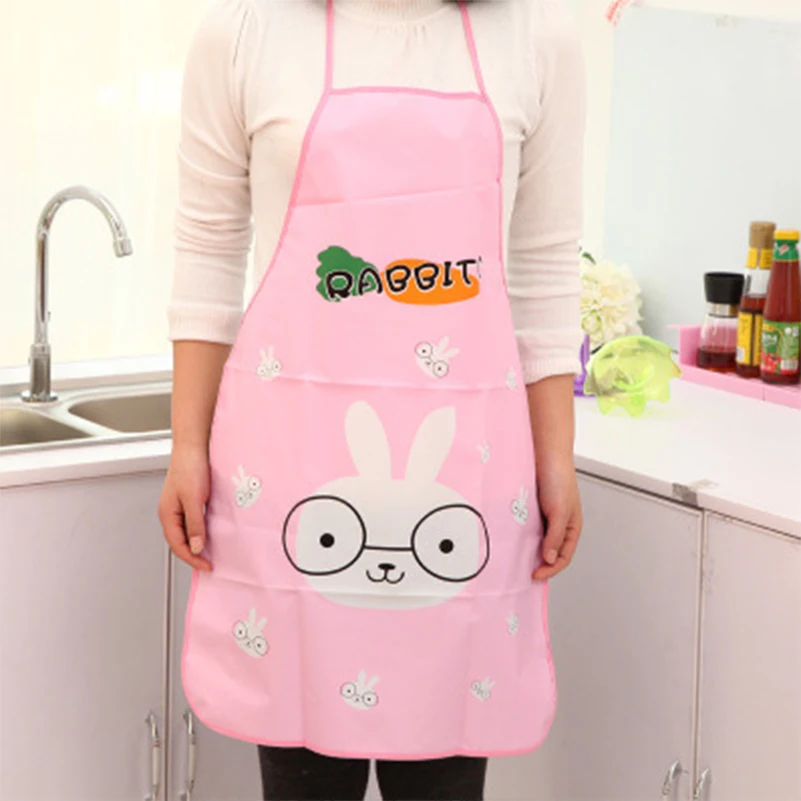 

Waterproof Apron Cartoon Frog Printed Painting for Chefs Kitchen Cooking Craft Baking Home Cleaning Tool Accessories HHY1