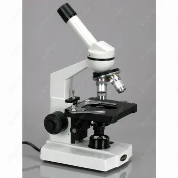 

Monocular Microscope -AmScope Supplies 40X-800X Compound Microscope + 3D Mech. Stage + USB Camera M220B-E