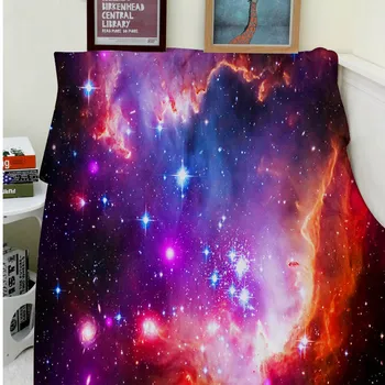 

Blankets Comfort Warmth Soft Cozy Air conditioning Easy Care Machine Wash Magellanic Cloud Stars and Colorful Galaxy
