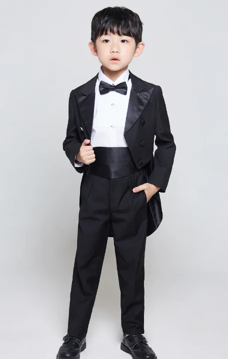 

Formal Boys suit for weddings Kids Prom Suits Black/White Wedding Suits for Boys Tuxedo Children Clothing Set Boy Formal Costume