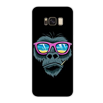 Soft Silicone TPU For Samsung Galaxy S8+ G9550 S8 plus Case Cover cartoon Painted Phone Back Protective Case S8plus G9550 shell - Цвет: A2