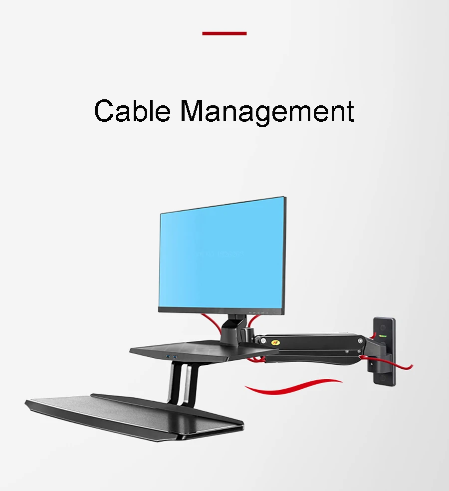 NB MC55 Ergonomic Sit Stand Workstation 24-35 inch